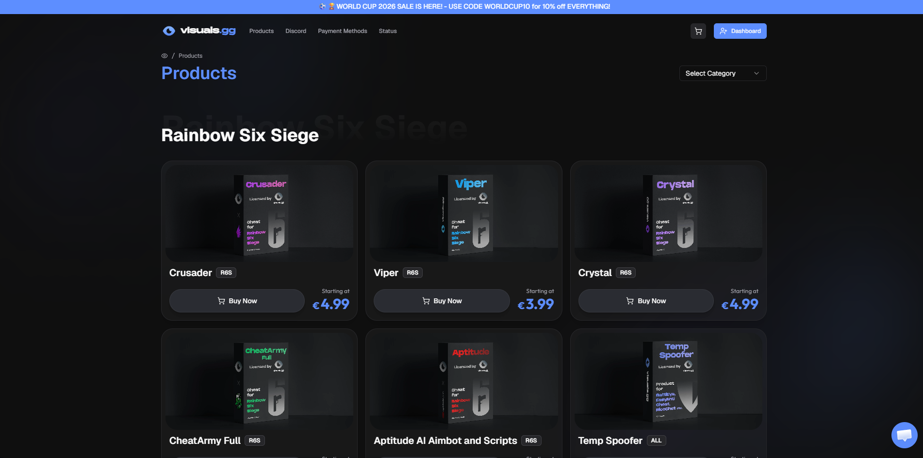 Visuals.gg screenshot 2